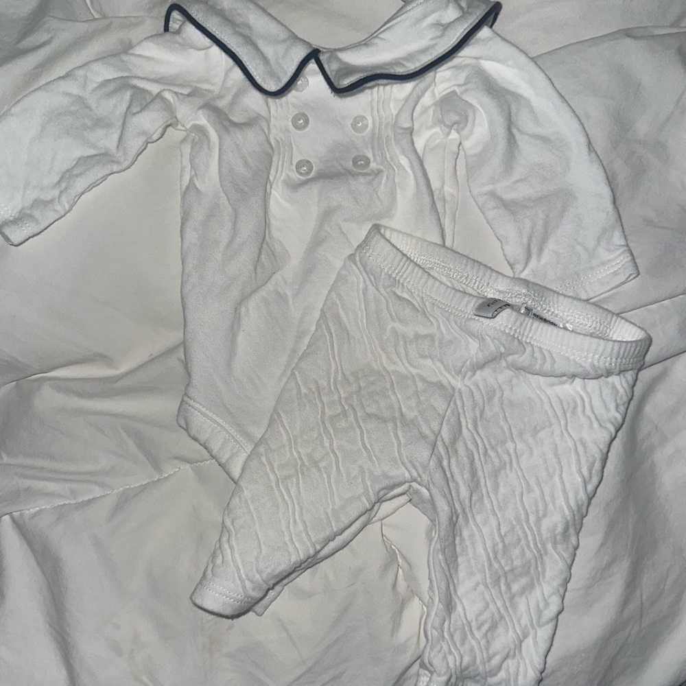 Janie and Jack White Kids Matching Set